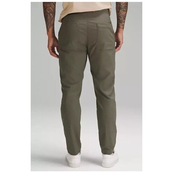 LULULEMON Slim-Tapered Trouser Pants Size 36 Army Green NEW Casual Career Basic - Picture 6 of 12